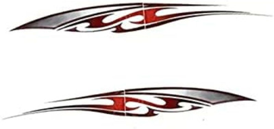 AutoDecals Sticker & Decal for Car(Red)