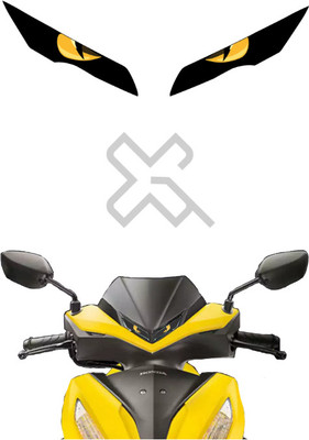 Grayfixx Sticker & Decal for Scooter(Yellow)