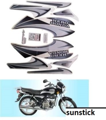 SunStick Sticker & Decal for Bike(Grey)