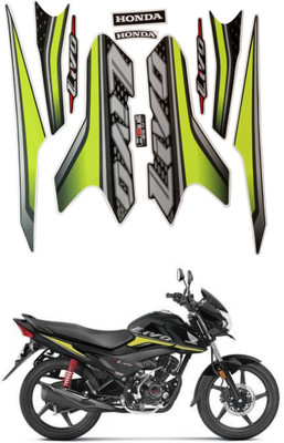 RideStick Sticker & Decal for Bike(Multicolor)