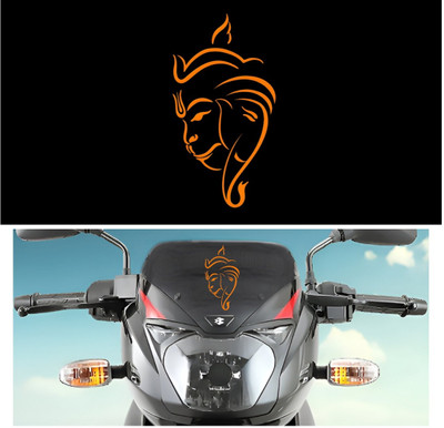 vinylatoz Sticker & Decal for Car & Bike(Orange, Black)