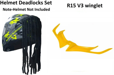 acube mart Helmet Mohawk for Bike(Black)