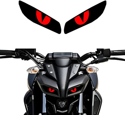 DESIGNZONE Sticker & Decal for Bike(Red, Black)