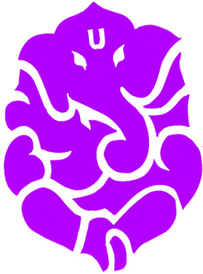 AFH Sticker & Decal for Car & Bike(Purple)