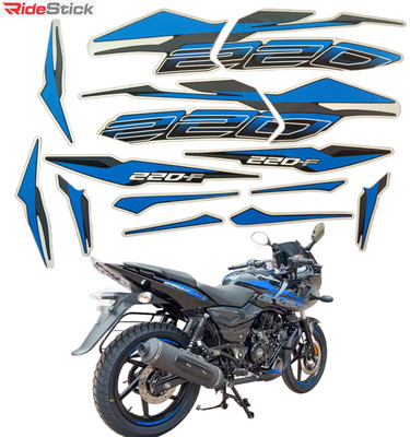 RideStick Sticker & Decal for Bike(Multicolor)