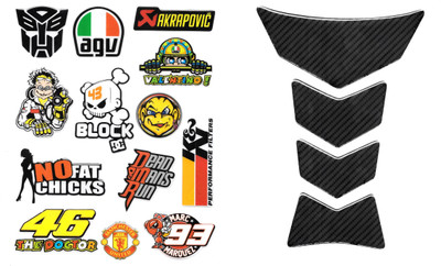 acube mart Sticker & Decal for Bike(Black)
