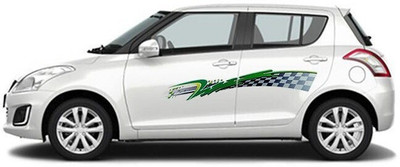 AUTOMANTRA Sticker & Decal for Car(Green, Multicolor)