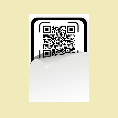 Emergency contact owner QR Emblem for Car(Black)