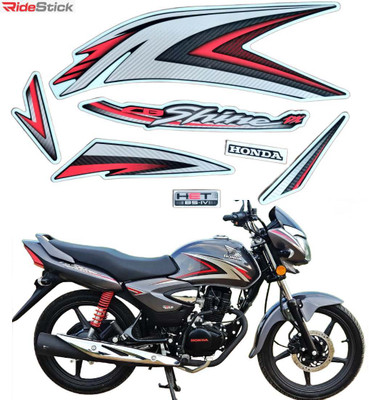 RideStick Sticker & Decal for Bike(Multicolor)