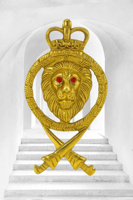 Golden Fox Emblem for Car & Bike(Gold)