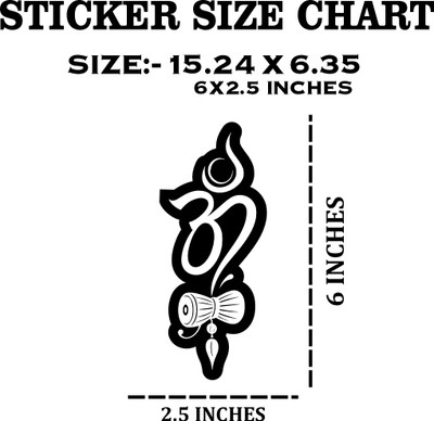 Temporary Tattoowala Sticker & Decal for Car & Bike(Black)