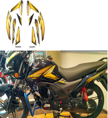 DECAL ARTISTRY Sticker & Decal for Bike(Yellow)
