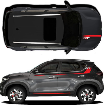 Ide Autoworks Sticker & Decal for Car(Grey)