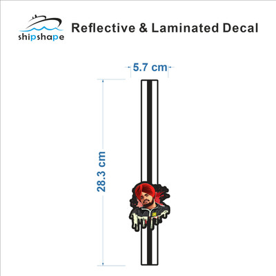 ShipShape Sticker & Decal for Bike(Multicolor)