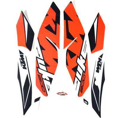 RIDERKART Sticker & Decal for Bike(Multicolor)