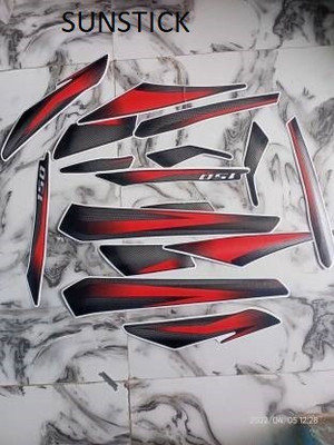 RIDERKART Sticker & Decal for Bike(Red)