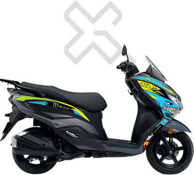 Grayfixx Sticker & Decal for Bike(Multicolor)