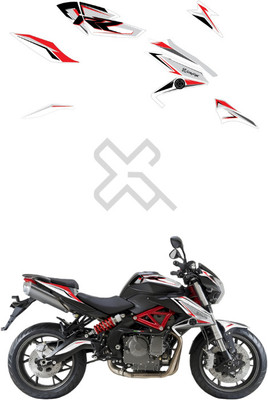 Grayfixx Sticker & Decal for Bike(White, Red)