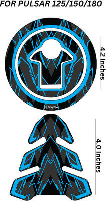 Grayfixx Sticker & Decal for Bike(Multicolor)