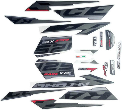 RIDERKART Sticker & Decal for Bike(Black)