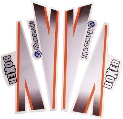 Voiture Sticker & Decal for Bike(Orange)