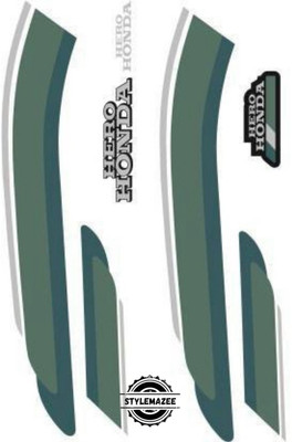 Stylemazee Sticker & Decal for Bike(Green, Grey, Multicolor)