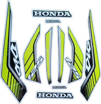 RideStick Sticker & Decal for Scooter(Multicolor)