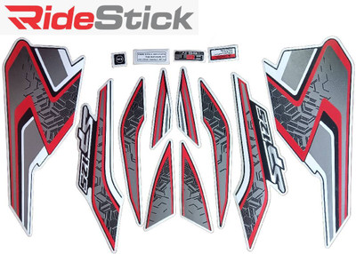 RideStick Sticker & Decal for Bike(Multicolor)