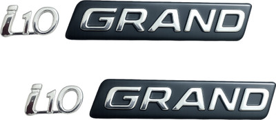 Uniqon Emblem for Car(Silver, Black)