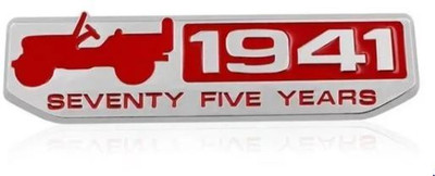 Cloudsale Emblem for Car & Bike(Red, Silver)