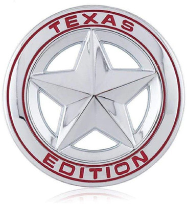 Cloudsale Emblem for Car(Red, Silver)