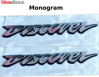 RideStick Sticker & Decal for Bike(Silver)