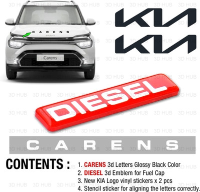 carmetics Emblem for Car(Black)