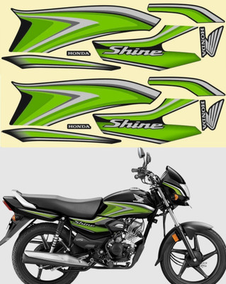 SHINEPRO Sticker & Decal for Bike(Green)