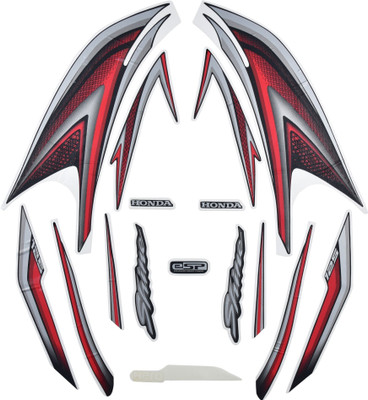 GANNET Sticker & Decal for Bike(Multicolor)