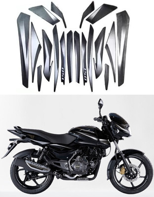 Voiture Sticker & Decal for Bike(Grey, Black)
