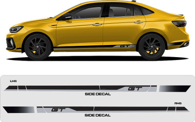 Ide Autoworks Sticker & Decal for Car(Yellow)