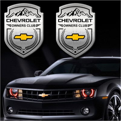 carmetics Emblem for Car(Silver, Black)