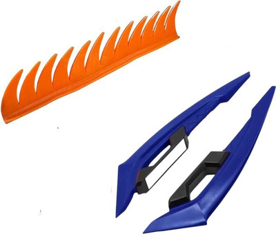 acube mart Helmet Mohawk for Bike(Blue, Orange)