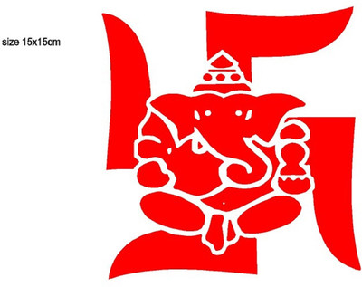 AarnaDecals Sticker & Decal for Car & Bike(Red)