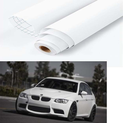 Vinylzone Wrap for Car & Bike(White)