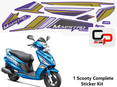 GetPro Sticker & Decal for Scooter(Multicolor)