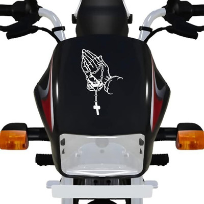 MobiCR Sticker & Decal for Bike(White)