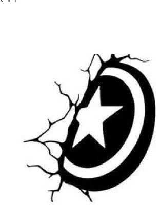 marvellous Sticker & Decal for Car(Black)