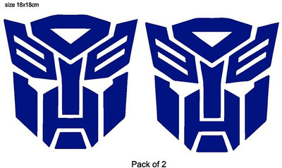 AarnaDecals Sticker & Decal for Car & Bike(Blue)