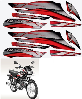 SHINEPRO Sticker & Decal for Bike(Red)