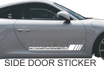 hard goat Sticker & Decal for Car & Bike(White)