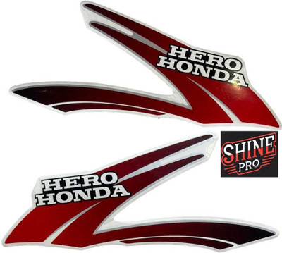 SHINEPRO Sticker & Decal for Bike(Red)