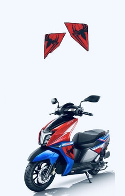 SunStick Sticker & Decal for Car & Bike(Multicolor, Blue, Red)