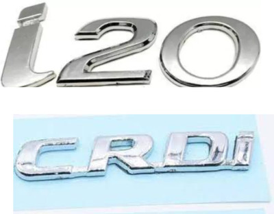 shopncreate Emblem for Car(Silver)